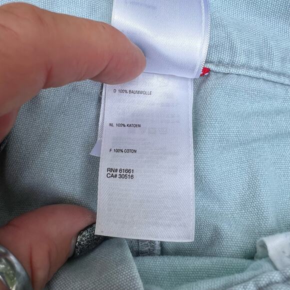 The North Face pale blue cotton cargo pocket casual shorts Size 10 - Picture 6 of 7